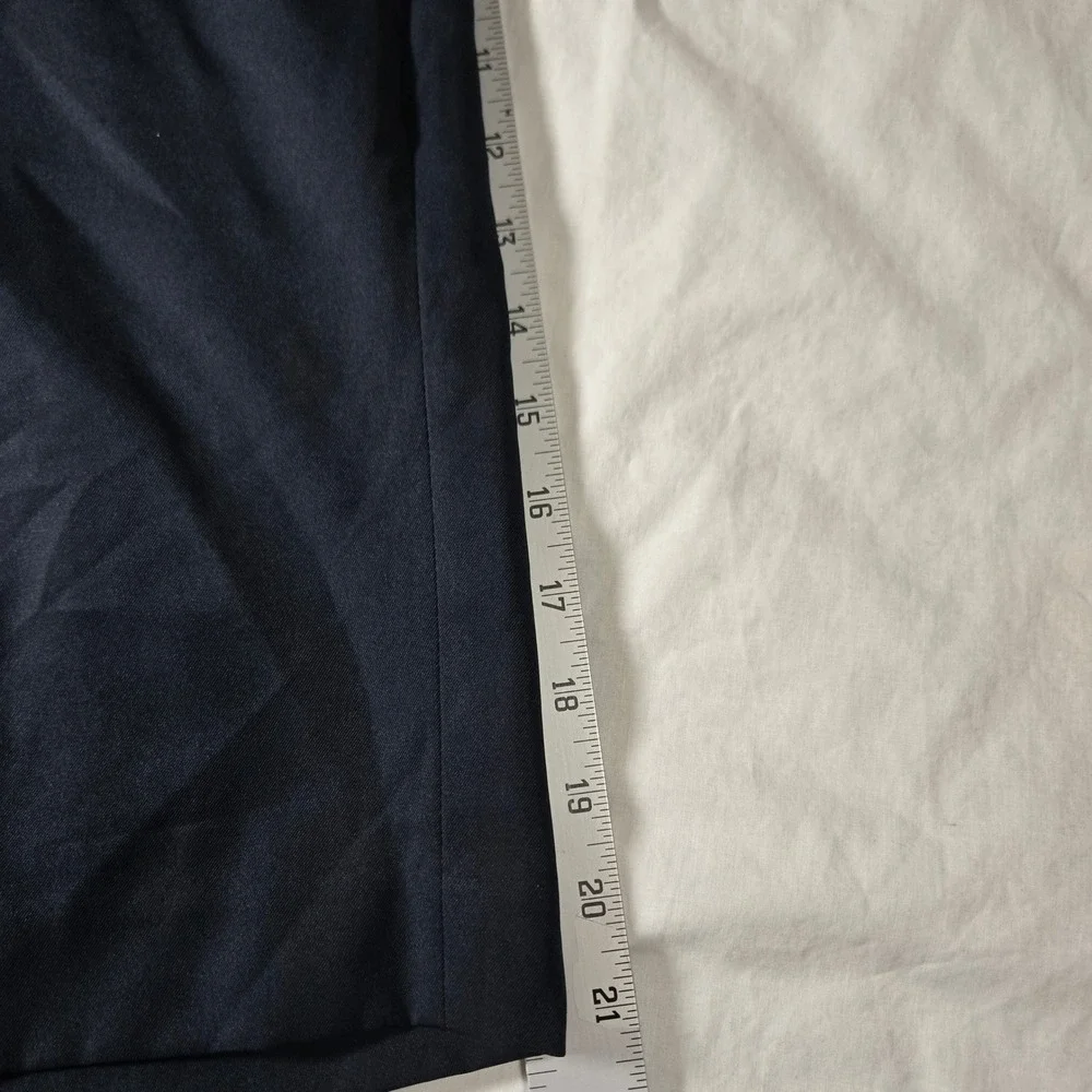Alan Flusser Golf Mens Shorts Size 36 Navy Blue Sorbtek Moisture Wicking New‎